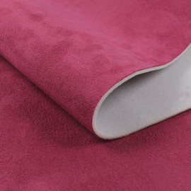 GoldWheel Suede Headliner Fabric 60"×52" with Foam Backing Suede Car Roof Upholstery Fabric Interior Repair Headliner Material for All Vehicles Headliner Boat Home DIY Project 60" Wide, Red