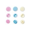 Prym 393 007 LOVE Druckknöpfe rosa,hellblau,perle, 12,4 mm