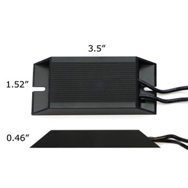 iJDMTOY Pair 50W 8-Ohm Premium Pro Load Resistors Compatible With 1156 1157 3156 3157 7440 7443 LED Turn Signal Light Bulbs Fix Hyper Rapid Flash Problem