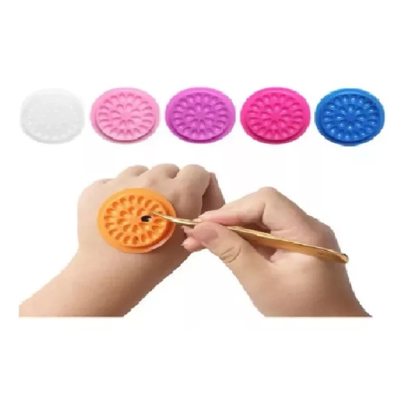 MY 100pzs Soporte Para Pegamento De Pestañas(paleta Adhesiva)