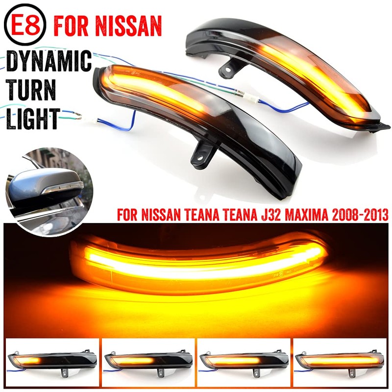 QKLsudua 2pcs Dynamic Turn Signal LED Side Mirror Indicator Blinker