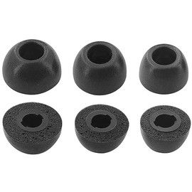 Rqker Foam Eartips Compatible with Beats Fit Pro Earbuds & Studio Buds, S/M/L Sizes 6 Pairs Soft Memory Foam Replacement Tips Earbuds Eartips Compatible with Beats Studio Buds & Fit Pro, Black 12