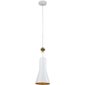 Lucas Mckearn Etoille Steel Large White Pendant with Star PD00115W-1