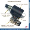 DIN 43650 Type-A (Form-A) 3 Prong Plug for Solenoid Valve