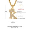 Letter Initial Necklace K Chain Gold Necklace Men Collares De