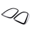 AutoXcessories Pair Glossy Black Tail Light Trim Ring Bezel Brake