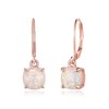 EVER FAITH Dainty Created Opal Earrings for Women Girls White