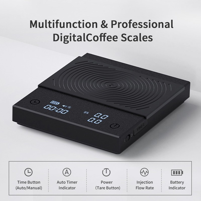 TIMEMORE Basic 2.0 Coffee Scales Electronic Espresso Scales with Water