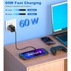 PD 60W Netzteil für NS/NS2 mit 1,5m USB-C Ladekabel, Elegamefy