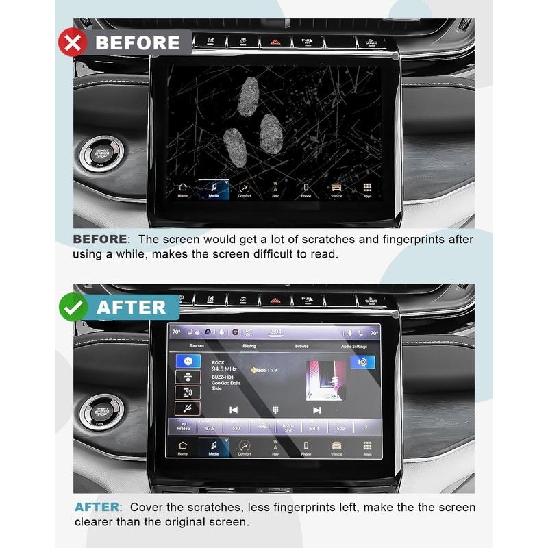 CDEFG 2021 2022 2023 2024 Grand Cherokee L Screen Protector