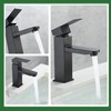 Levenson Matte Black Basin Tap with Single Lever Control Cold