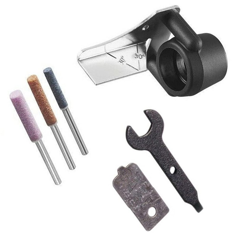 Acxico 6Pcs/Set Chainsaw Sharpening Attachment Kit for Dremel 1453 Chainsaw
