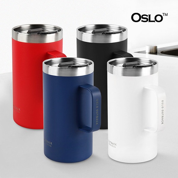 Oslo Outback V2 Insulated Long Mug 600ml/Stainless Steel Mug Cup,