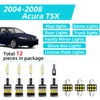 XFLHEHD 12Pcs Interior LED Lights Fits for Acura TSX 2004-2008