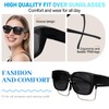 OCCI CHIARI Polarized Sunglasses Fit Over Glasses for Women Men,