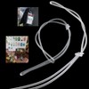 DGZZI 50PCS 17x0.25cm Transparent Plastic Luggage Tag Lanyard ID Tag