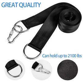 Tree Swing Hanging Kit, Tree Swing Straps, DIORES Hammock Straps With Loops Set Of 2 Holds 2100 Lbs With 2 Safe Lock Snap Hooks , Perfect For Tree Swing & Hammocks,Easy & Fast To Installation, 5 FT