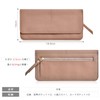 Yeepan Long Wallet, Thin Card Case, Women's, Genuine Leather, Thin,