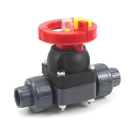 RAEZWJTDC Double-Rotation Diaphragm Valve PVC Live Connection Flow Control Valve Plastic Corrosion-Resistant Valve Switch(DN 20 X 25mm)