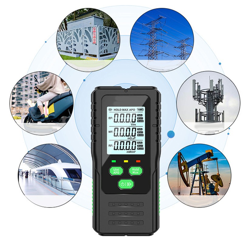3 in 1 Radiation Detector Handheld EF MF RF Meter