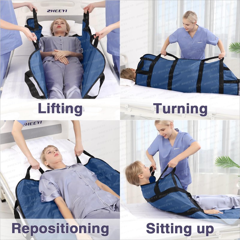 ZHEEYI Multipurpose 48" x 40" Positioning Bed Pad with Reinforced