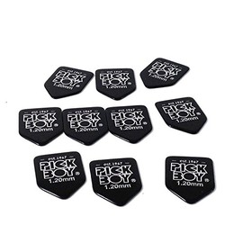 Pickboy Guitar Picks 10 Pack Home Plate Shape Black Cellullose 1.20mm