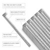 Ouchan Holographic Plastic Wristbands Silver - 100 Pack Vinyl Wristbands