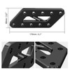NICECNC Black Passenger Foot Peg Relocation Brackets Aluminum Compatible with