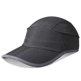 GADIEMKENSD Hat for Men Women Mesh Baseball Cap Foldable Quick Dry Breathable Hat UPF50+ Trucker Ball Cap for Tennis Golf Sports Outdoor Black