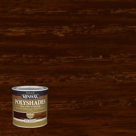 Minwax PolyShades Wood Stain + Polyurethane Finish – ½ Pint, Mission Oak, Satin