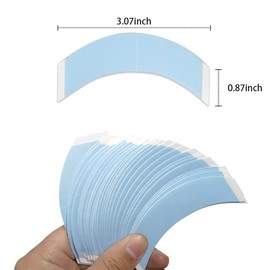 piaou Wig Tape for Lace Wigs 36 Pieces Double Sided Lace Wig Tape for Toupee Lace Front Wig Hairpiece and Hair Extention Strong Hold Waterproof Strips(Curved)