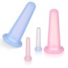 guduling 4 Pcs Facial Cups,Silicone Mini Facial Cupping Tool,Anti Cellulite