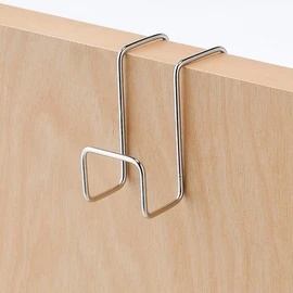 MUJI 38755593 Stainless Steel Door Hook, Width 1.4 x Depth 2.4 x Height 2.4 inches (3.5 x 6 x 6 cm), Silver