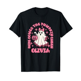 Olivia Custom Here Comes The Pumpkin Queen T-Shirt