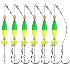 Santee Rig Catfish Float Rigs Catfishing Tackle Peg Floats with Rattles and Circle Hook 6/0 8/0 Santee Cooper Rig Catfishing Equipment