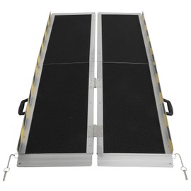 Multifold Wheelchair Ramp 5FT, Non-Slip Threshold Ramp Aluminum, Portable Wheelchair Ramps Folding Handicap Ramp for Home Steps, Car, Doorways, Curbs, Stairs