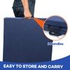 JZHLLA Foldable Fall Protection Mat for Elderly Blue Waterproof Non