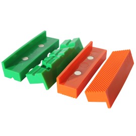 Soft Vice Protective Jaws | GRIP&BENDER 100 mm - 125 mm | Set of 4 | Magnetic | Protective Jaws Made of TPU Plastic | These Clamping Jaws Protect Your Workpiece | (117 mm Set)
