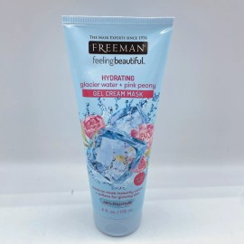 Freeman Hydrating Glacier Water /Pink Peony Calms Gel Cream Mask 6 oz
