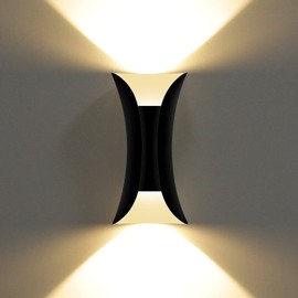 Kawell Creative 10W Modern Wall Light LED Wall Lamp Up Down Waterproof IP65 Aluminum Wall Sconce Light LED Indoor Outdoor for Bedroom Bathroom Living Room Corridor Entrance Stairs Porch