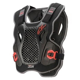 Alpinestars Bionic Action Men's Off-Road Motorcycle Chest Protector - Black/Red / X-Large/2X-Large