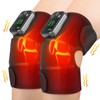 Cordless Heated Knee Massager, 2PC Heating Shoulder Support Brace Wrap