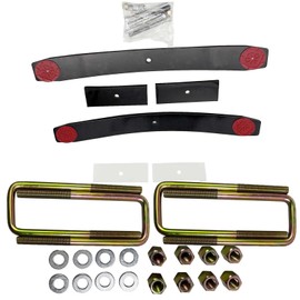 BST BSSP 1.5"-2" Rear Add A Leaf Lift Kit for 2004-2023 Nissan Titan Frontier Xterra Pickup Pathfinder Suzuki Equator 2WD 4WD，w/8.5" long 2.5" wide Square U Bolts