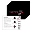 50 Pack Press on Nail Instructions Cards, Nail Application Guides