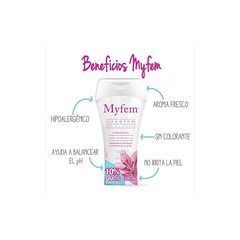 Intima Shampoo De Higiene 220 ml pack MYFEM 3 piezas