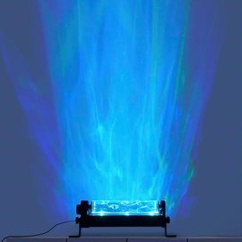 YYUJIALIANG 12W RGBW LED Dynamic Wave Wall Light - Flowing Water & Aurora Visual Effects, Color Changing Wall Washer Lamp with Remote,Ideal for Living Room, Bedroom and Home Bar Decor,10.63inch