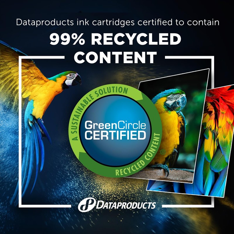 Dataproducts Remanufactured High Yield Black, Tri-Color Ink Cartridges Replacement for