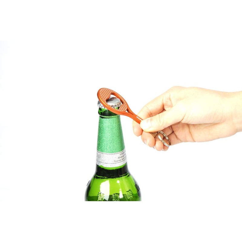 munkees 2 x Key Ring Tennis Bottle Opener Tennis Racket