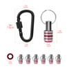 LUEXBOX 1/4 Inch Bit Holder Keychain, Hex Screwdriver Bits Holder