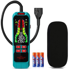 High Sensitivity Gas Leak Detector Natural Gas Detector with 9.4-Inch Probe, Portable Gas Tester with Audible & Visual Alarm to Locate Combustible Sources Like Methane, Propane for Home and RV
